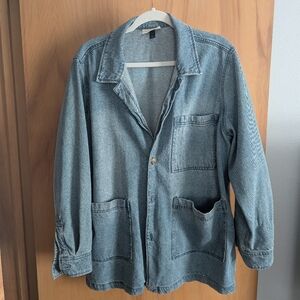 Cotton Oversized Shacket